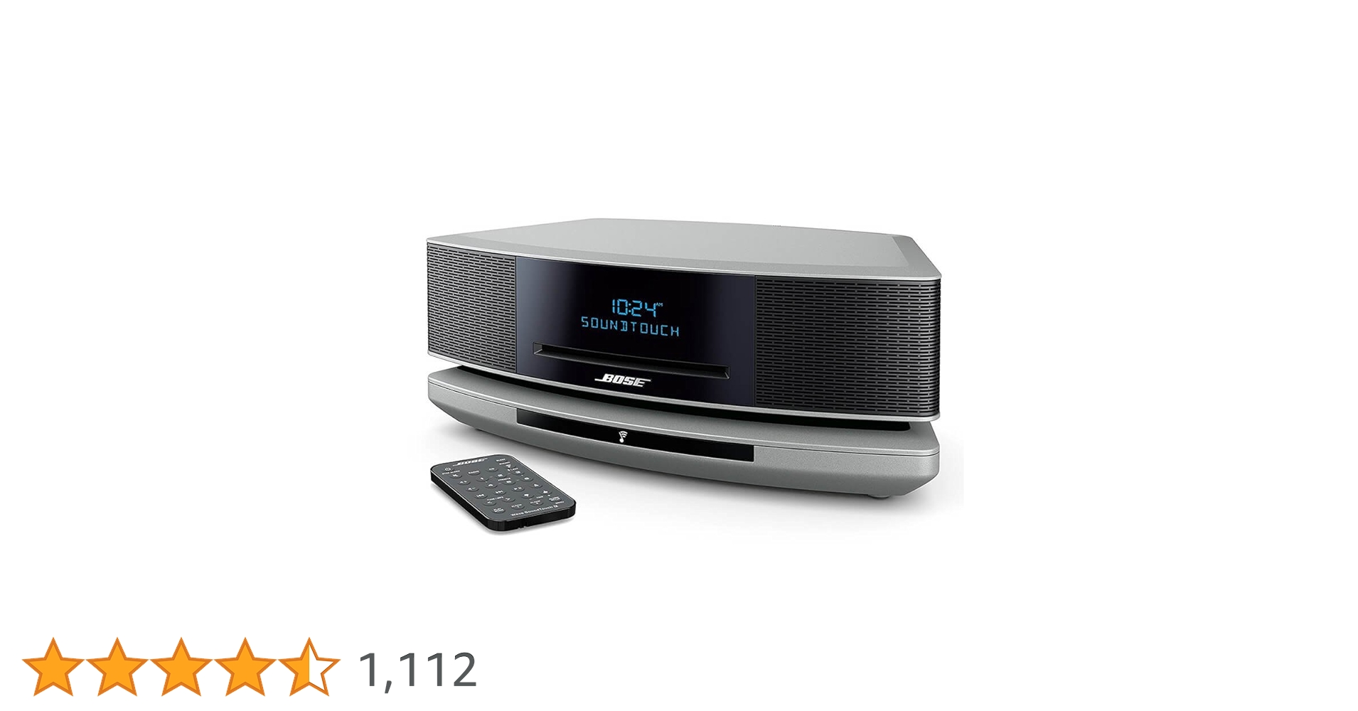 Bose Wave SoundTouch music system IVブラック Bose Wave SoundTouch Music System IV, works with Alexa